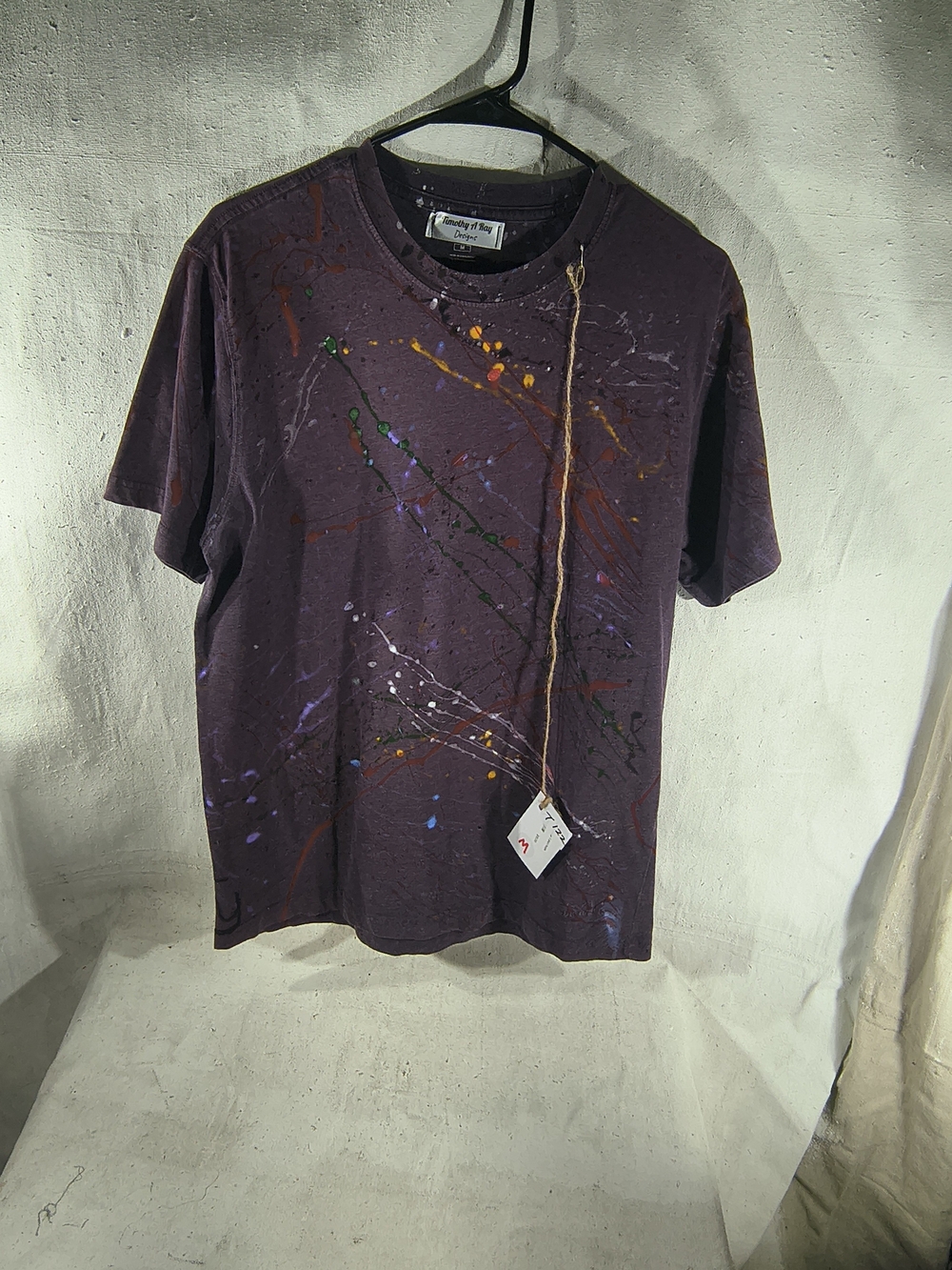 Timothy Designs T122 Men's Purple  Size Med T-Shirt W/Unique Street Wear Design
